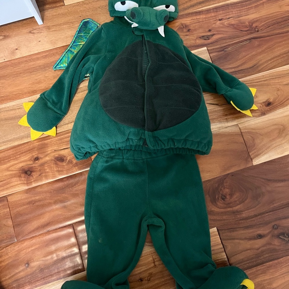 Old Navy Green and Yellow Dinosaur Costume